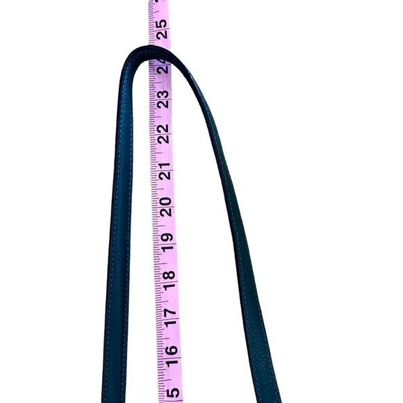 Vera Bradley ~ Elena Teal Green zipped mini crossbody w/ gold chain strap - Picture 16 of 16